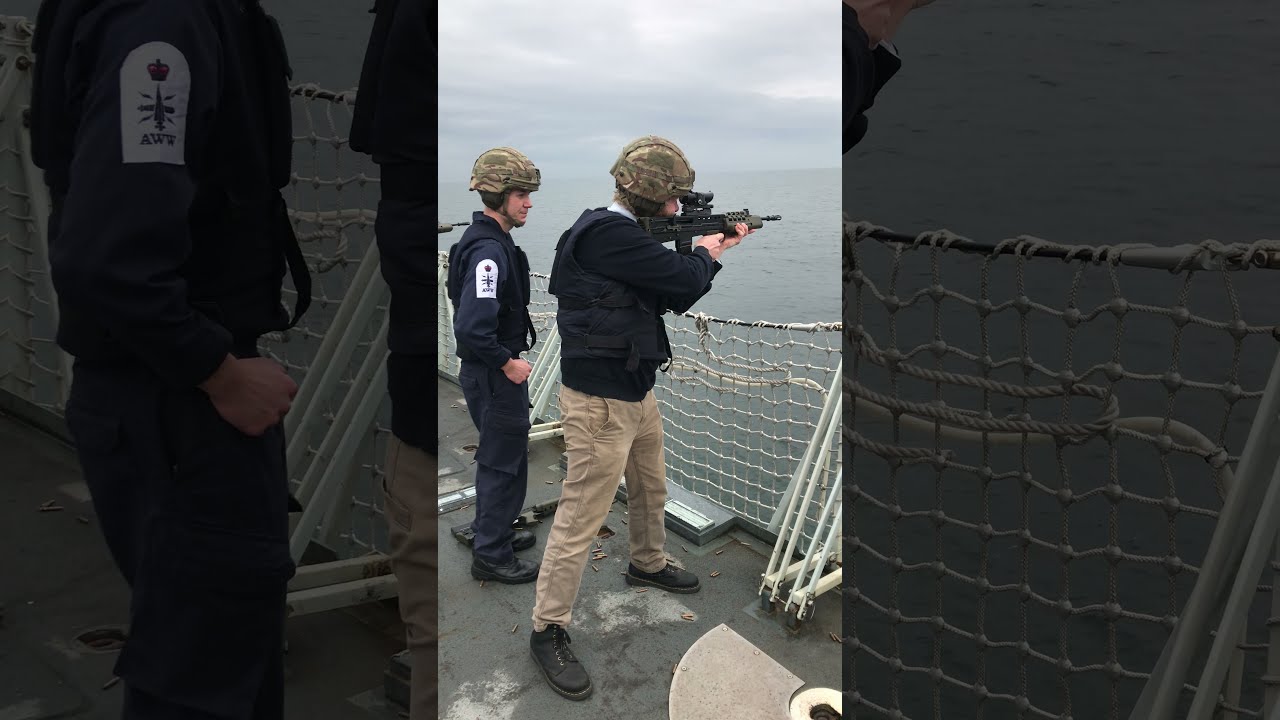 SA80 Practice Aboard HMS Northumberland