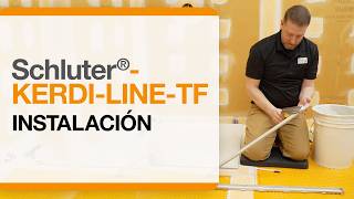 Cómo instalar la rejilla portadora de baldosas Schluter®-KERDI-LINE-TF con marco delgado