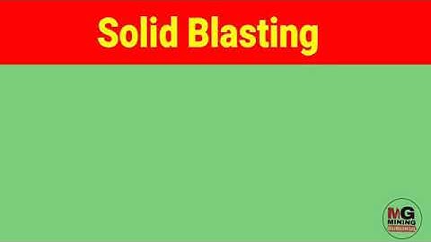 Solid Blasting | introduction of solid blasting | Diploma Course | Mining Engineering |