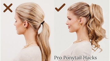 Ponytail Tutorial For Beginners!  The Best Volume Hacks from a Pro Hairstylist!