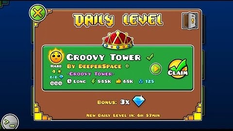 #149 New Daily Level "Groovy Tower" 100% All Coins Level By DeeperSpace & More | GD | 2024