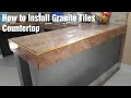 Countertop using granite tiles - DIY