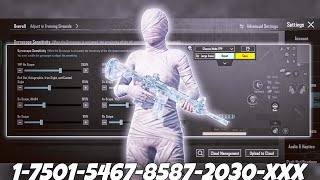 NEW UPDATE 3.8🔥BEST SENSITIVITY CODE + CONTROL SETTINGS BGMI/PUBG MOBILE