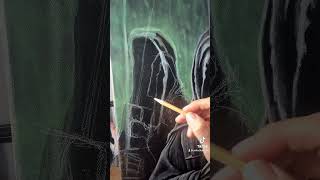 Painting the Nazgûl - sketching and painting the base layer