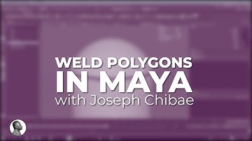 Weld Polygons In Maya