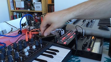 Korg sq1 jam with volca beats microbrute and kstation