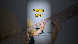 E minor style guitar lesson