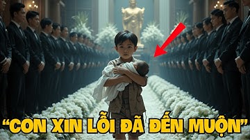 Cậu Bé Ôm Em Nhỏ Xông Vào Đám Tang – Một Câu Nói Khiến Cả Gia Tộc Triệu Phú Đứng Hình!