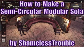 Fallout 76 Hacks - Semi-Circular Modular Sofa, Flamethrower Trap