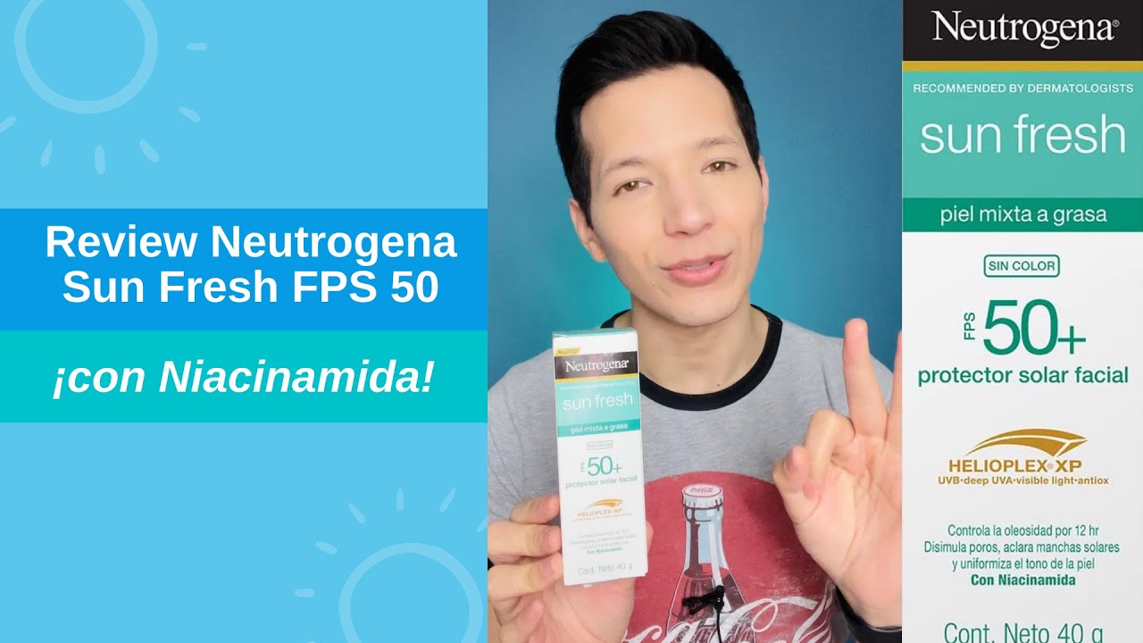 Mini review Neutrogena Sun Fresh FPS 50 con Niacinamida I Protector Solar -  YouTube