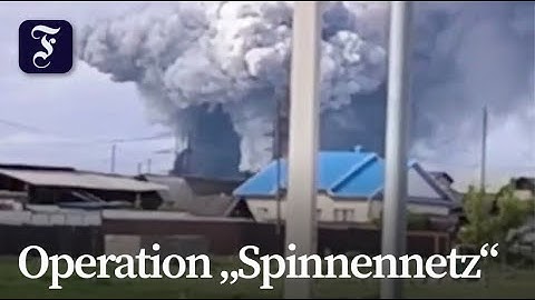 Ukraine greift russische Bomber mit versteckten Drohnen an