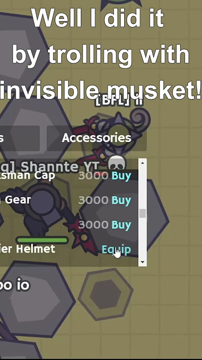 moomoo.io - How can I buy a hat with my gold? - Arqade