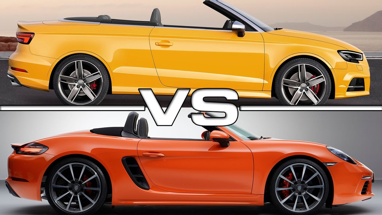 2017 Audi S3 Cabrio vs 2017 Porsche 718 Boxster S Cabrio ...