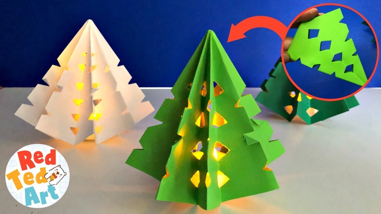 Christmas Paper Crafts for Kids - Red Ted Art - Kids Crafts