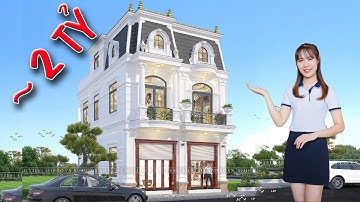 CHOÁNG NGỢP: Biệt thự Tân cổ điển 2 tầng 1 tum tại Bắc Ninh gây sốt cộng đồng mạng