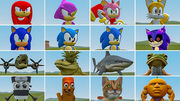 EVOLUTION OF ALL SHIN SONIC TAPES VS ALL NEW ITALIAN AI BRAINROT MEMES FAMILY ? in Garrysmod!,...