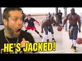 JACKED Bodybuilder plays BASKETBALL! HE'S INSANE