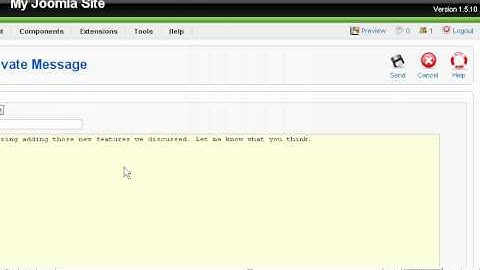 joomla private messaging