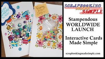 #375 New Stampendous Stamps for the fastest shaker cards ever & Watercolor Pencils vs Color Pencils!