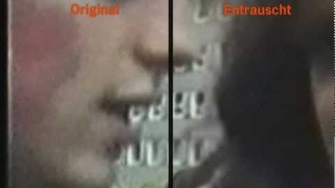 VHS Video restoration: Example Denoising with motion detection 3D-filters