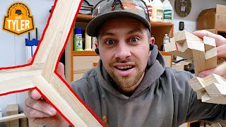 Not even Sure what to Call this? Triple Half Lap Joint...Tripod Joint? Cool Technique & VERY strong! by DIYTyler 5,270 views 1 year ago 12 minutes, 21 seconds