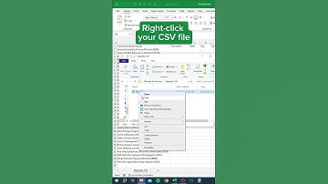Separate CSV in Excel! #tutorial