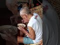 My father sufring 94 year old eating nilugaw for beakfast