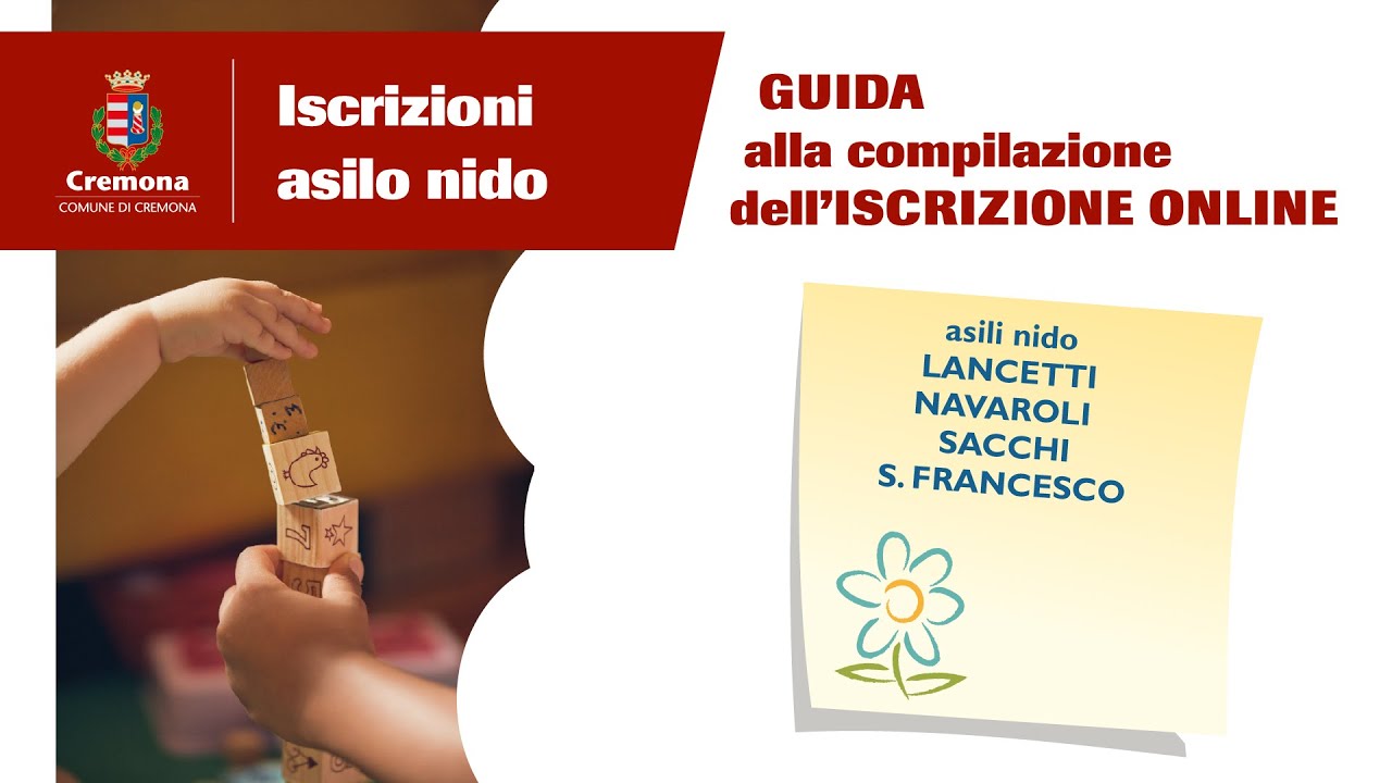 Iscrizione agli Asili Nido comunali: come compilare la richiesta online