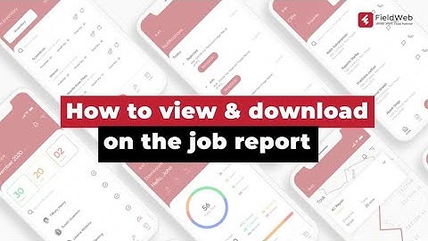 How to view & download On-the-job Report in FieldWeb Application | Best FSM Software