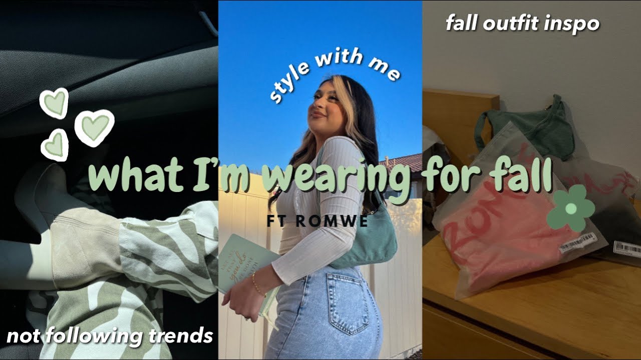 what I’m wearing for fall 2022 *style ROMWE outfits with me*