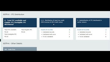 How to prepare and file GSTR 6 online | In Hindi | GST Returns | Online filling of GSTR 6 | #gst