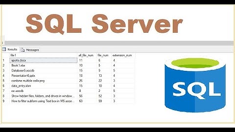 How to get length of a string(file name-file name without extension only exension) in SQL Server