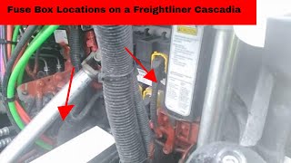 Fuse Box locations on a Freightliner Cascadia for light problems