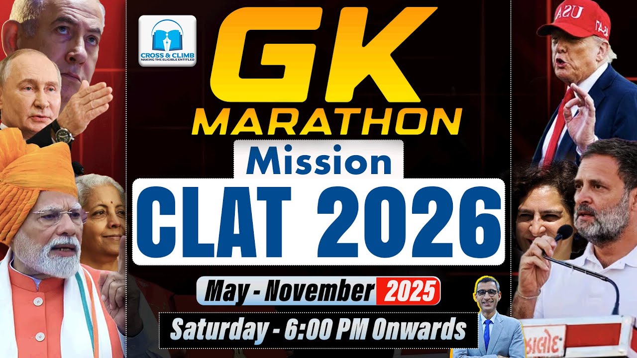 CLAT 2026 GK Marathon | Most Expected GK & Current Affairs for CLAT ...