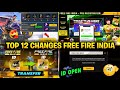 Top 10 Big Changes In Free Fire India 🤩 Ms Dhoni Character In Free Fire - Thala Event Free Fire
