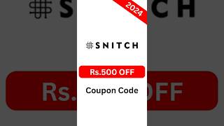 🤯 SNITCH Coupon Code 2024 | Rs. 500 OFF ✅️ .... #trending #offers #snitch #coupon #shorts Net Worth