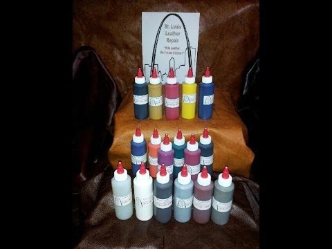 Leather Furniture Dye /Leather Furniture Dye Kit by St. Louis Leather Repair - YouTube