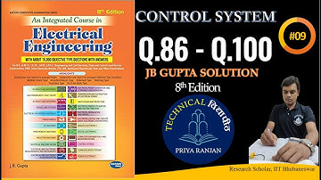 JB GUPTA control system | Control system JB GUPTA | Control system | 8th edition (Q.86-Q. 100) #09