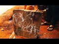 Process 30 Hours Carving This Out of An Ancient Tree Log // Sculpture Woodworking Monolithic Redwood