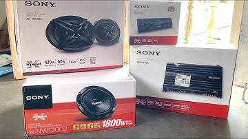 🎵SONY CAR AUDIO SYSTEM SUTUP IN HOME 🏡 🎵🎶  |  CAR AUDIO INSTALLATION IN HOME