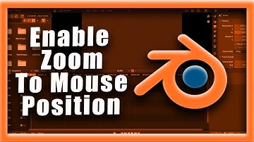 Blender-zelfstudie: Zoomen naar muispositie inschakelen in Blender