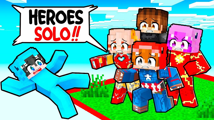 Atrapado en UN CHUNK Pero Somos SUPERHEROES en Minecraft