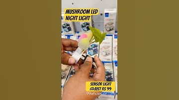 Mushroom Led Night Light with auto on sensor @Just Rs 99/- #99wholesale #nightlamps #ldrsensor