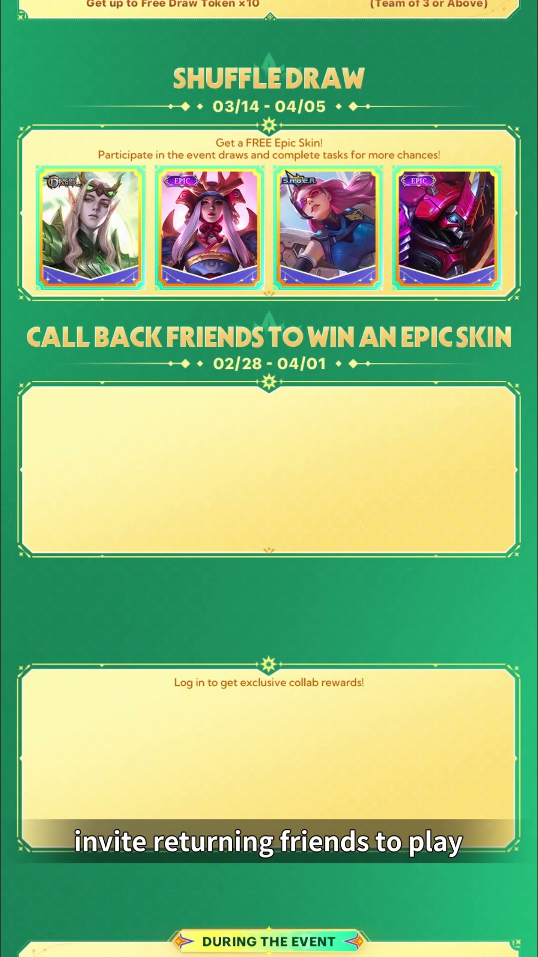 GOLDEN MONTH Free Bonuses Guide