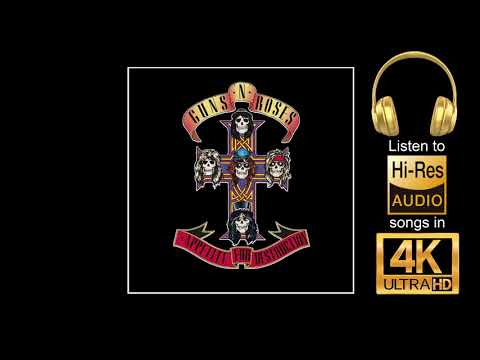 Guns N'Roses - Welcome to the Jungle. Hi Res Audio played in 4k