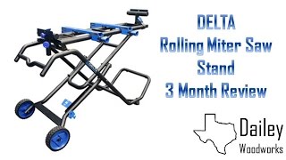 Delta Folding Rolling Miter Saw Stand Review Visit my Website: www.daileywoodworks.com Purchase this Miter Saw Stand: http://amzn.to/245Wdop I purchase the Delta Miter