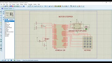 Control motor stepper using keypad | ATMEGA128