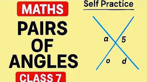 Pairs of angles SP 9G complete exercises class 7 Maths composite mathematics#mathematics#viral#easy 