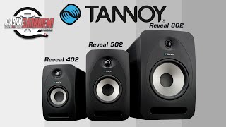 Tannoy Reveal studio monitors: watch and compare Tannoy Reveal 402, 502 and 802