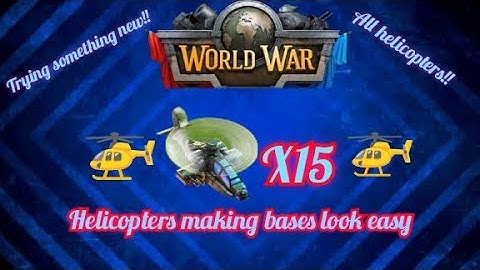 DomiNations first time using helicopters in world war. 🚁🚁